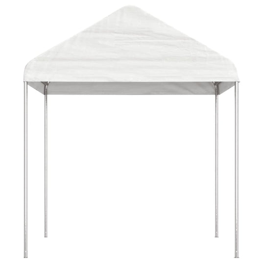 VidaXL Prieel met dak 8,92x2,28x2,69 m polyetheen wit