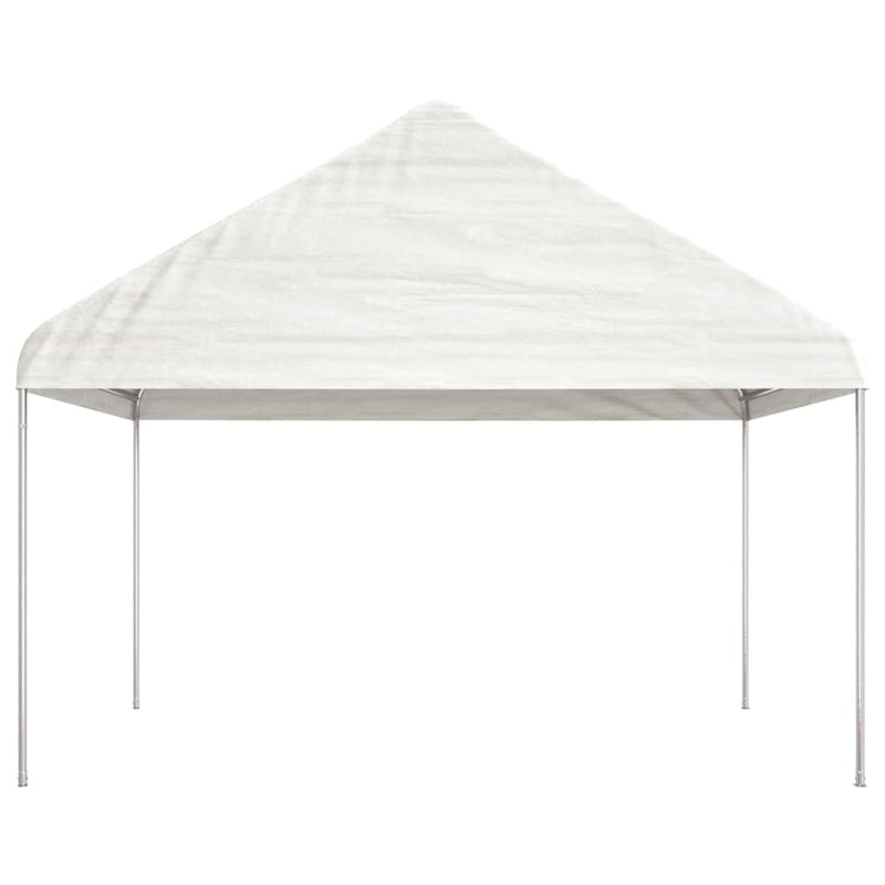 Load image into Gallery viewer, VidaXL Prieel met dak 6,69x4,08x3,22 m polyetheen wit
