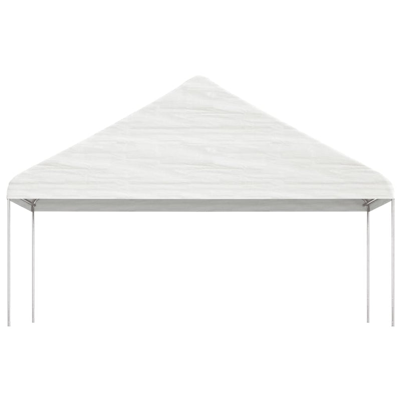 Load image into Gallery viewer, VidaXL Prieel met dak 8,92x5,88x3,75 m polyetheen wit
