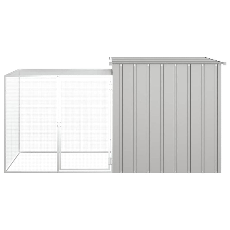 Load image into Gallery viewer, Vidaxl konijnenhok 200x91x100 cm gegalvaniseerd staal grijs

