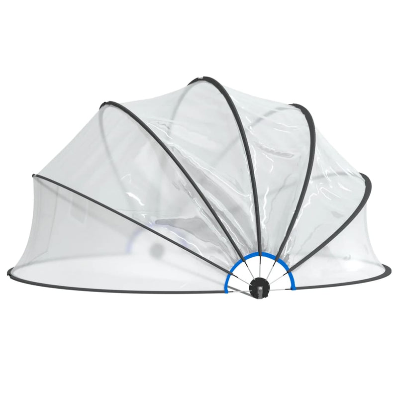 Load image into Gallery viewer, Vidaxl zwembadoverkapping rond 376x188 cm pvc

