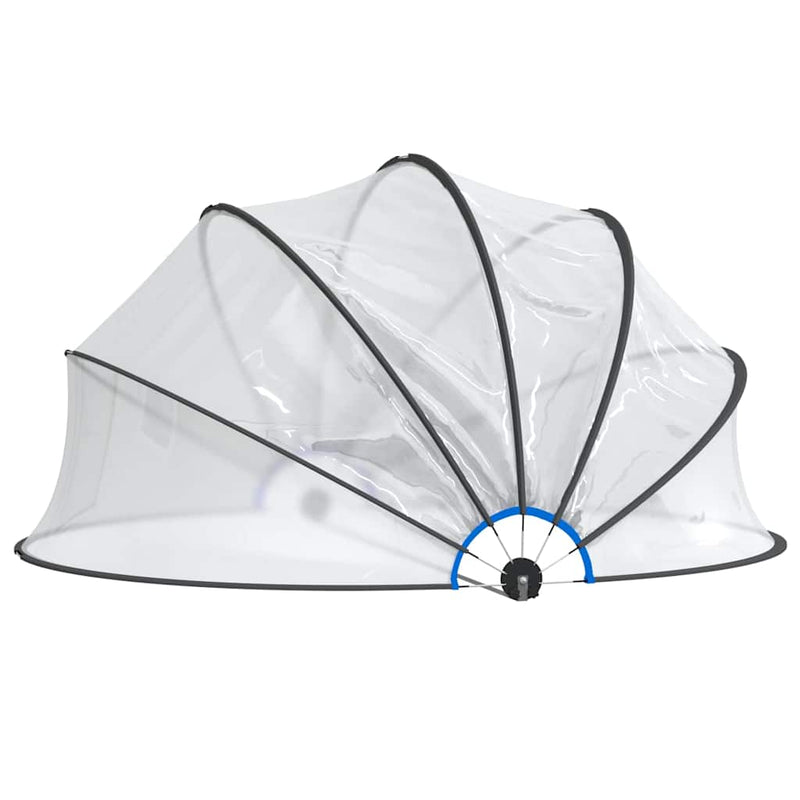 Load image into Gallery viewer, Vidaxl zwembadoverkapping rond 406x203 cm pvc
