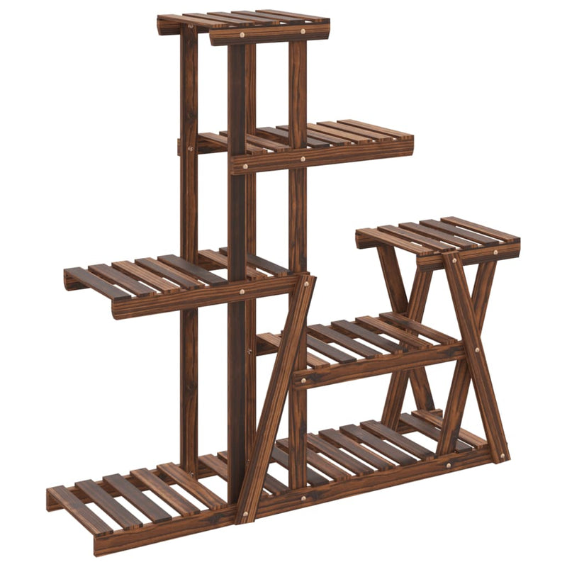 Afbeelding laden in galerijviewer, Vidaxl plantenstandaard 95x25x96 cm massief vurenhout
