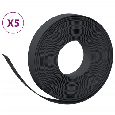 Vidaxl tuinranden 5 st 10 m 10 cm polyetheen zwart
