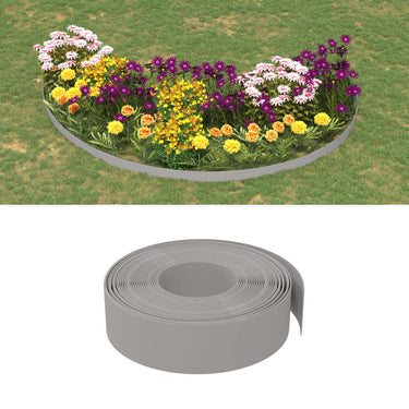 Vidaxl tuinranden 3 st 10 m 15 cm polyetheen grijs