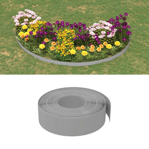 Vidaxl tuinranden 5 st 10 m 15 cm polyetheen grijs