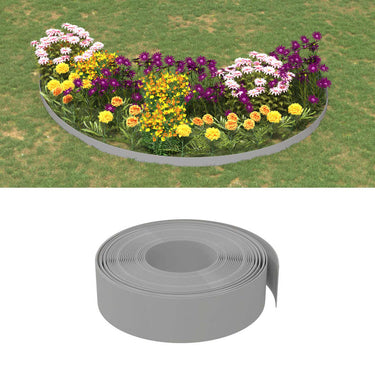 Vidaxl tuinranden 5 st 10 m 15 cm polyetheen grijs
