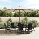 Vidaxl parasol met houten paal 400x273 cm zandkleurig