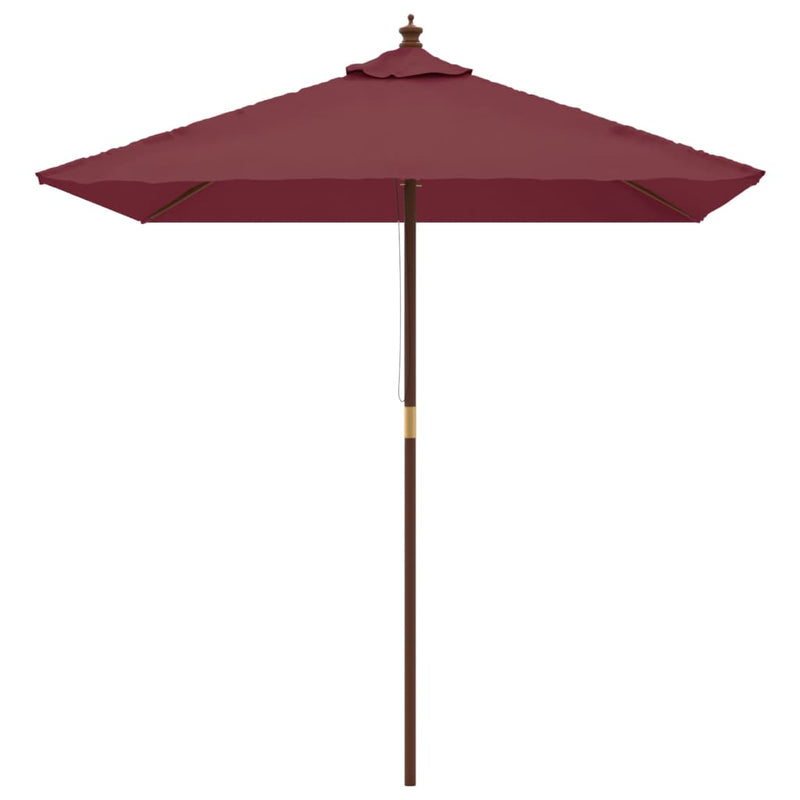 Load image into Gallery viewer, Vidaxl parasol met houten paal 198x198x231 cm bordeauxrood
