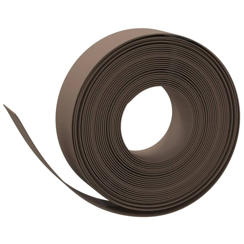 Load image into Gallery viewer, Vidaxl tuinrand 10 m 15 cm polyetheen bruin
