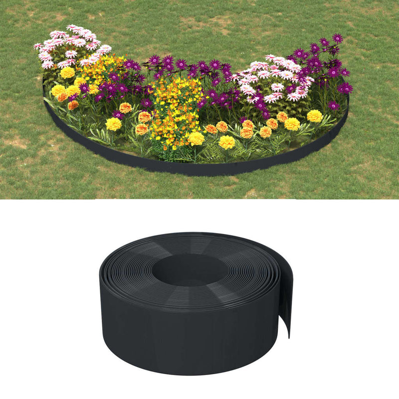 Load image into Gallery viewer, Vidaxl tuinrand 10 m 20 cm polyetheen zwart
