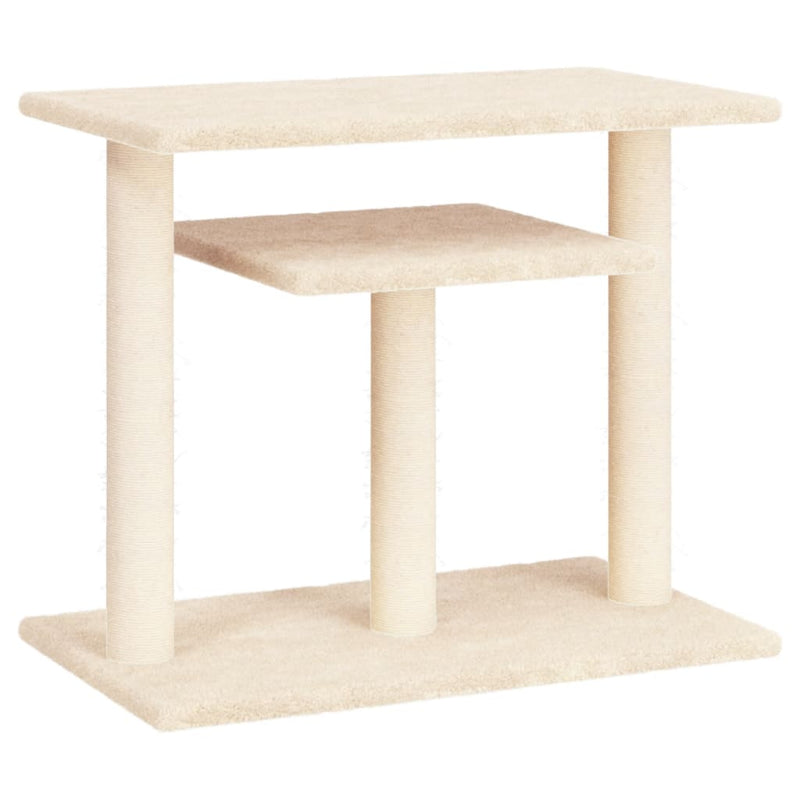 Load image into Gallery viewer, Vidaxl krabpaal met platforms 62,5 cm crèmekleurig
