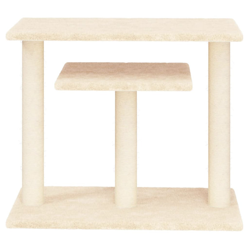 Load image into Gallery viewer, Vidaxl krabpaal met platforms 62,5 cm crèmekleurig
