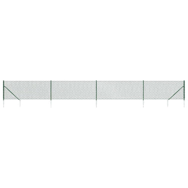 Vidaxl gaashek met grondankers 1x10 m groen