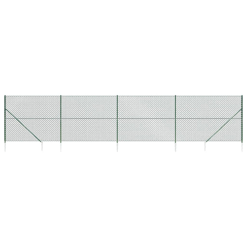 Load image into Gallery viewer, Vidaxl gaashek met grondankers 1,6x10 m groen
