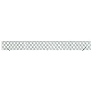 Vidaxl gaashek met flens 1,1x10 m groen
