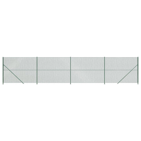 Vidaxl gaashek met flens 2,2x10 m groen