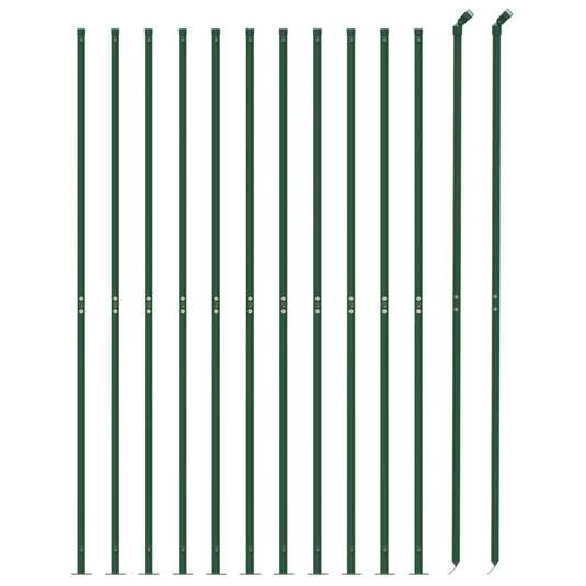 VidaXL Gaashek met flens 1,4x25 m groen