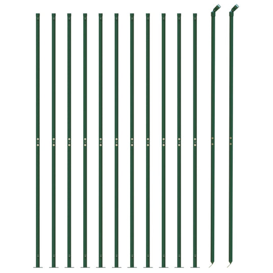 VidaXL Gaashek met flens 2x25 m groen