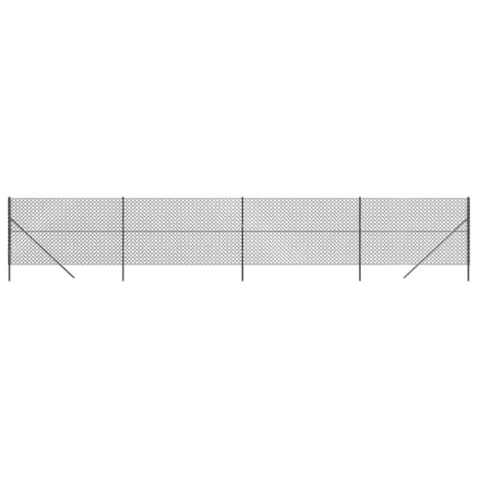 Vidaxl gaashek 2,2x10 m antracietkleurig