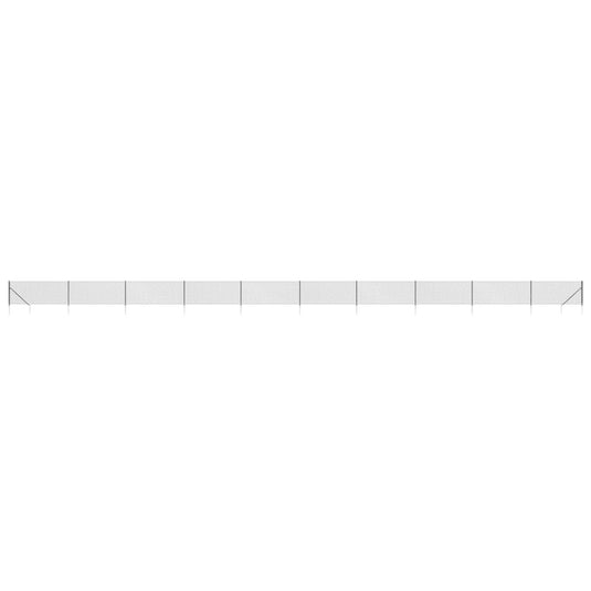 Vidaxl gaashek met grondankers 0,8x25 m antracietkleurig
