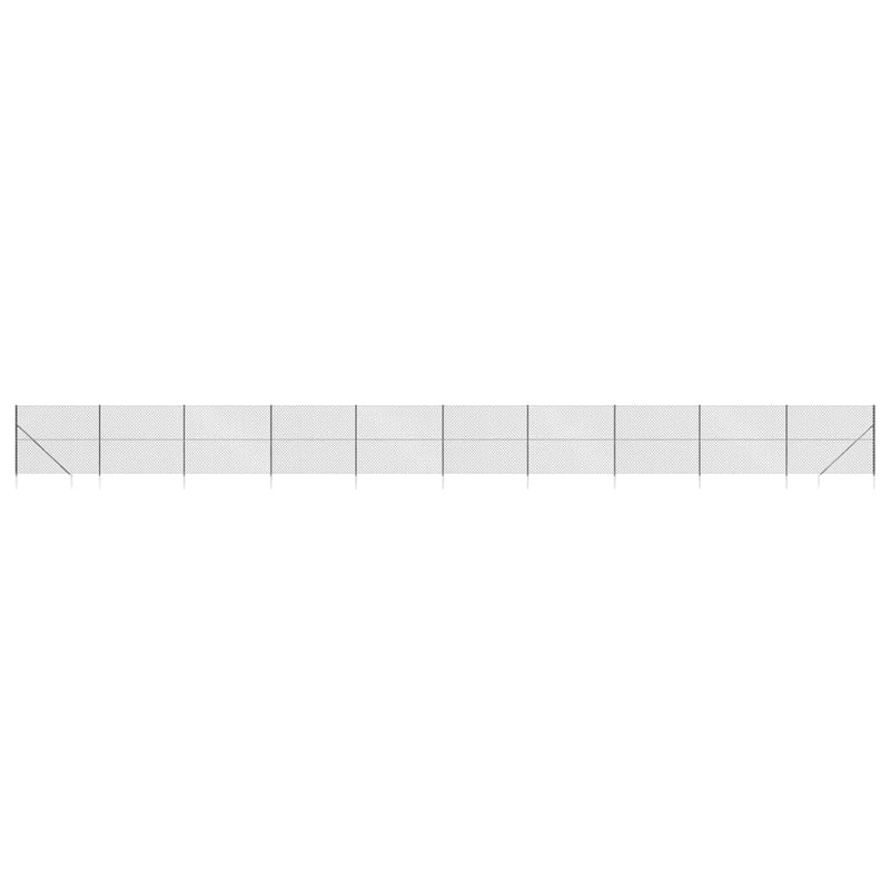 Load image into Gallery viewer, VidaXL Gaashek met grondankers 2,2x25 m antracietkleurig
