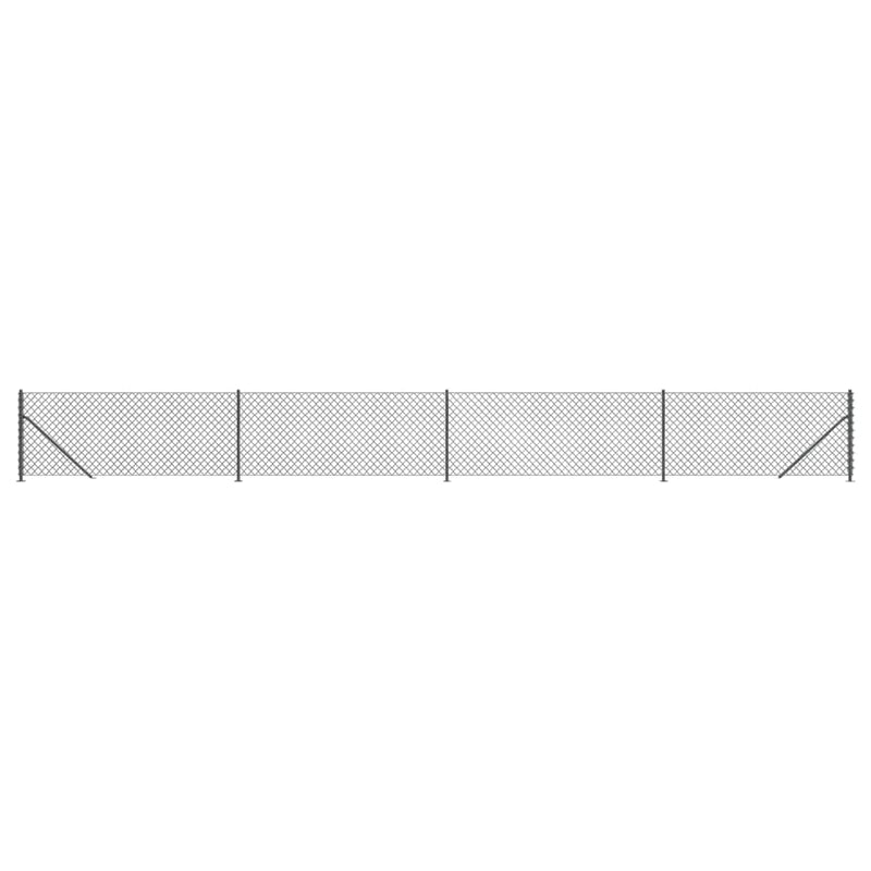 Load image into Gallery viewer, Vidaxl gaashek met flens 1,1x10 m antracietkleurig
