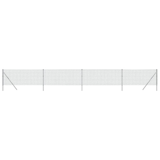 Vidaxl gaashek 0,8x10 m zilverkleurig