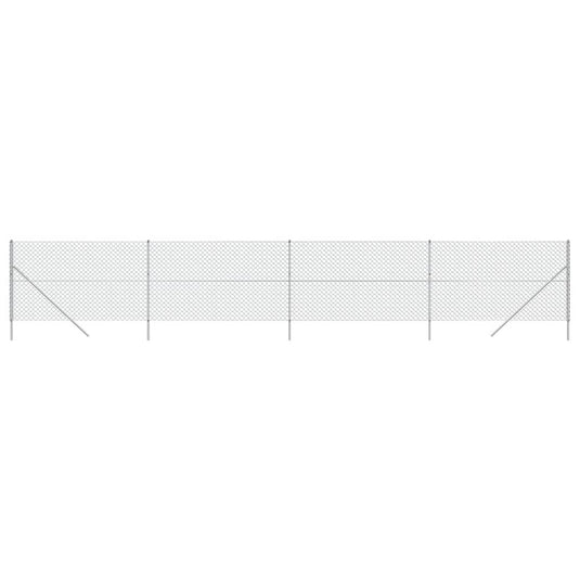 Vidaxl gaashek 1,6x10 m zilverkleurig