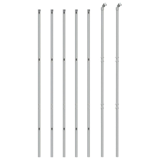 Vidaxl gaashek 2,2x10 m zilverkleurig