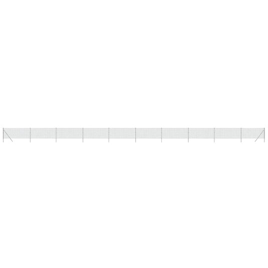 Vidaxl gaashek 0,8x25 m zilverkleurig