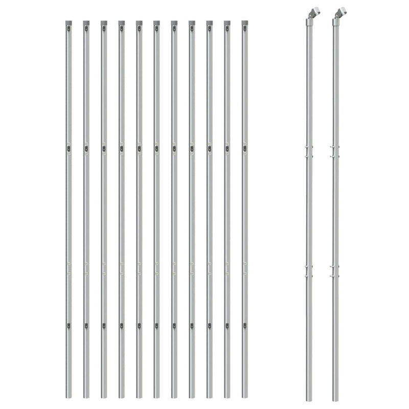 Load image into Gallery viewer, VidaXL Gaashek 2x25 m zilverkleurig
