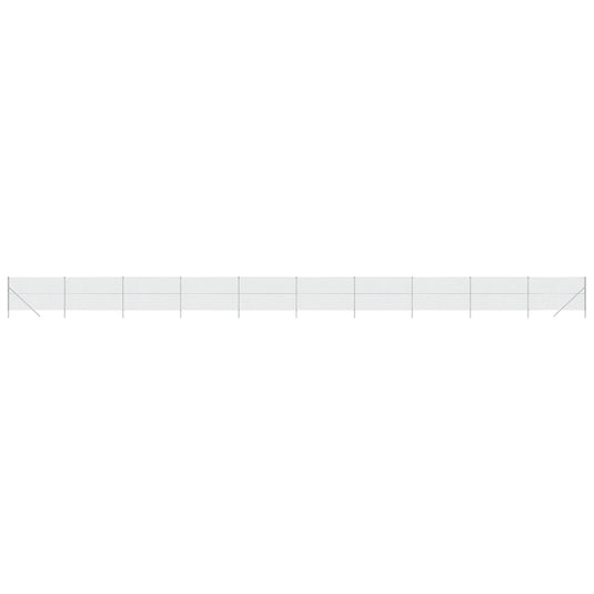 VidaXL Gaashek 2,2x25 m zilverkleurig