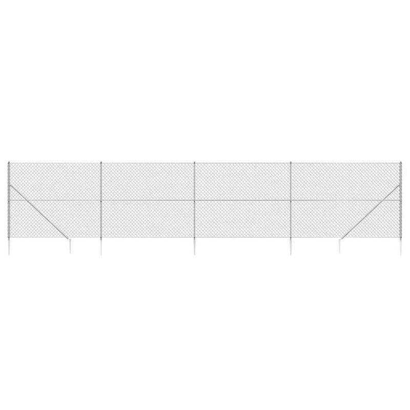 Load image into Gallery viewer, Vidaxl gaashek met grondankers 1,6x10 m zilverkleurig
