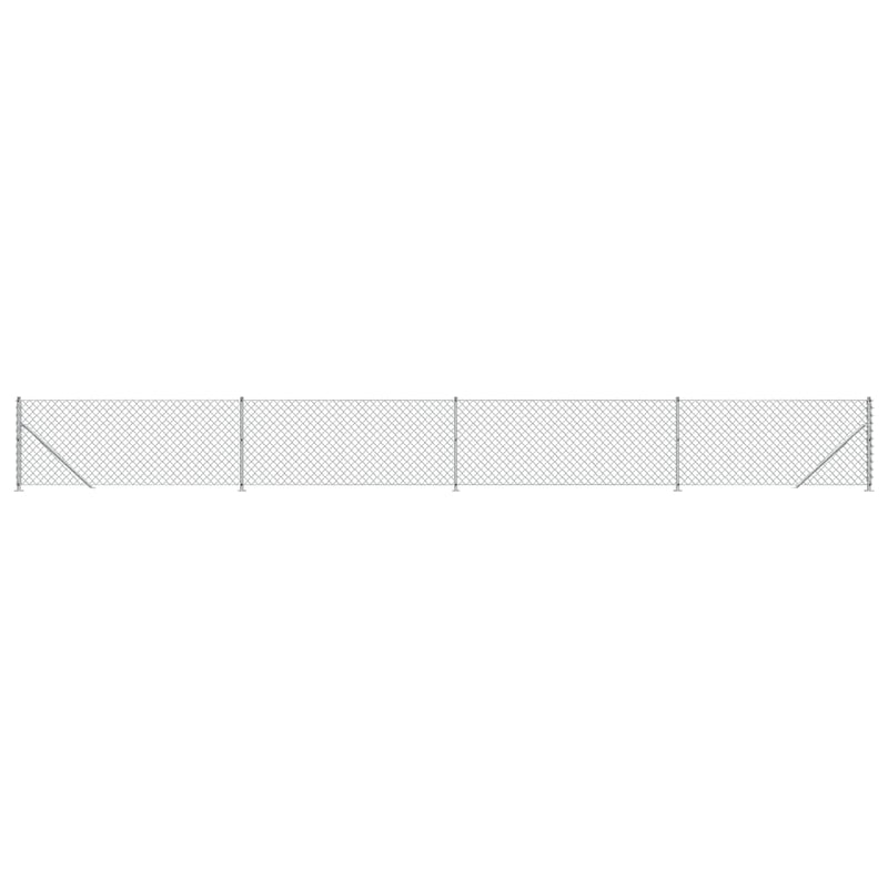 Load image into Gallery viewer, Vidaxl gaashek met flens 0,8x10 m zilverkleurig
