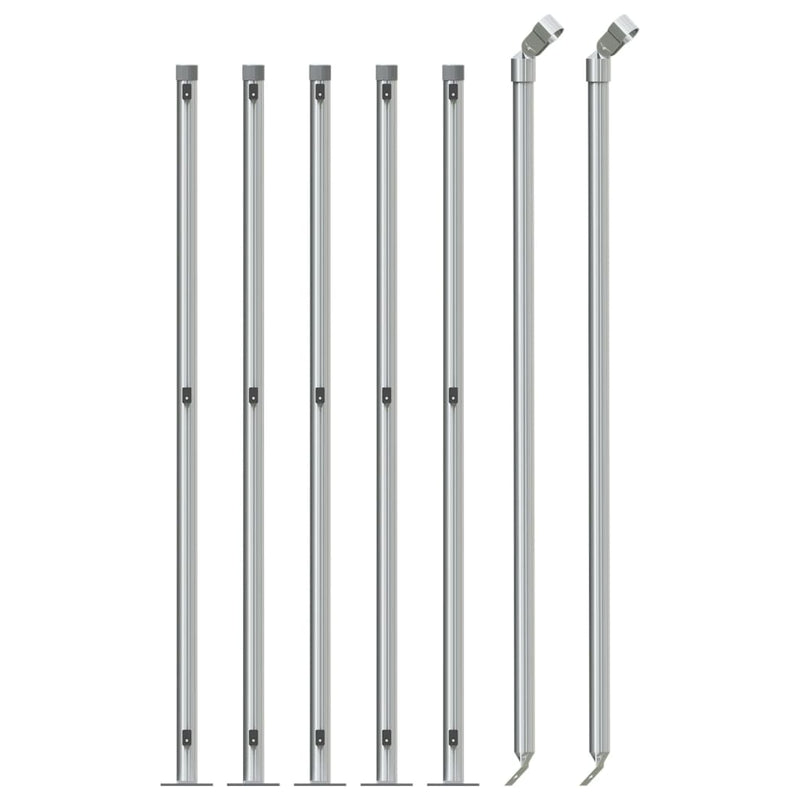 Load image into Gallery viewer, Vidaxl gaashek met flens 1x10 m zilverkleurig
