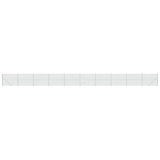 VidaXL Gaashek met flens 1,4x25 m zilverkleurig