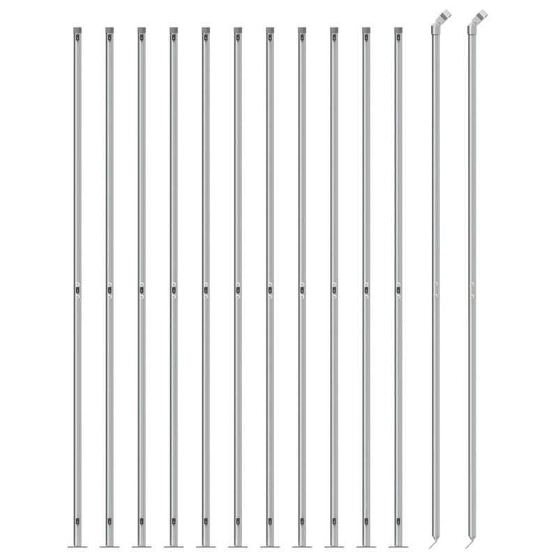 Load image into Gallery viewer, VidaXL Gaashek met flens 1,4x25 m zilverkleurig
