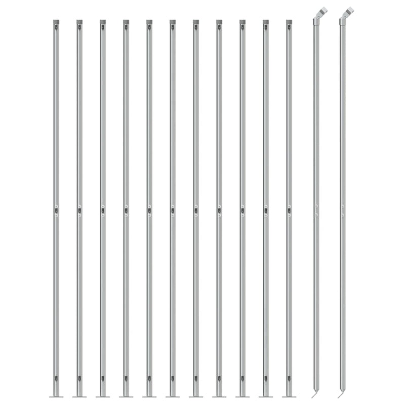 Load image into Gallery viewer, VidaXL Gaashek met flens 2x25 m zilverkleurig
