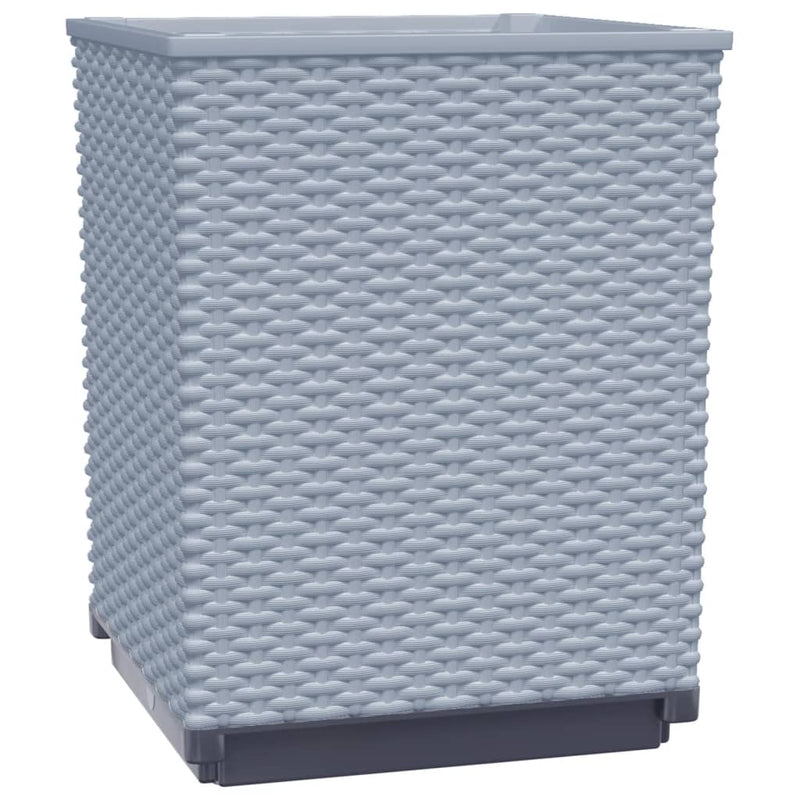 Load image into Gallery viewer, Vidaxl plantenbakken 2 st 30x30x37 cm polypropeen lichtgrijs
