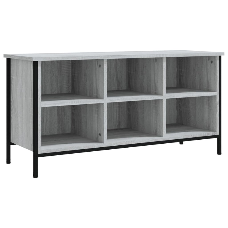 Load image into Gallery viewer, Vidaxl schoenenkast 100x35x50 cm bewerkt hout grijs sonoma eikenkleur
