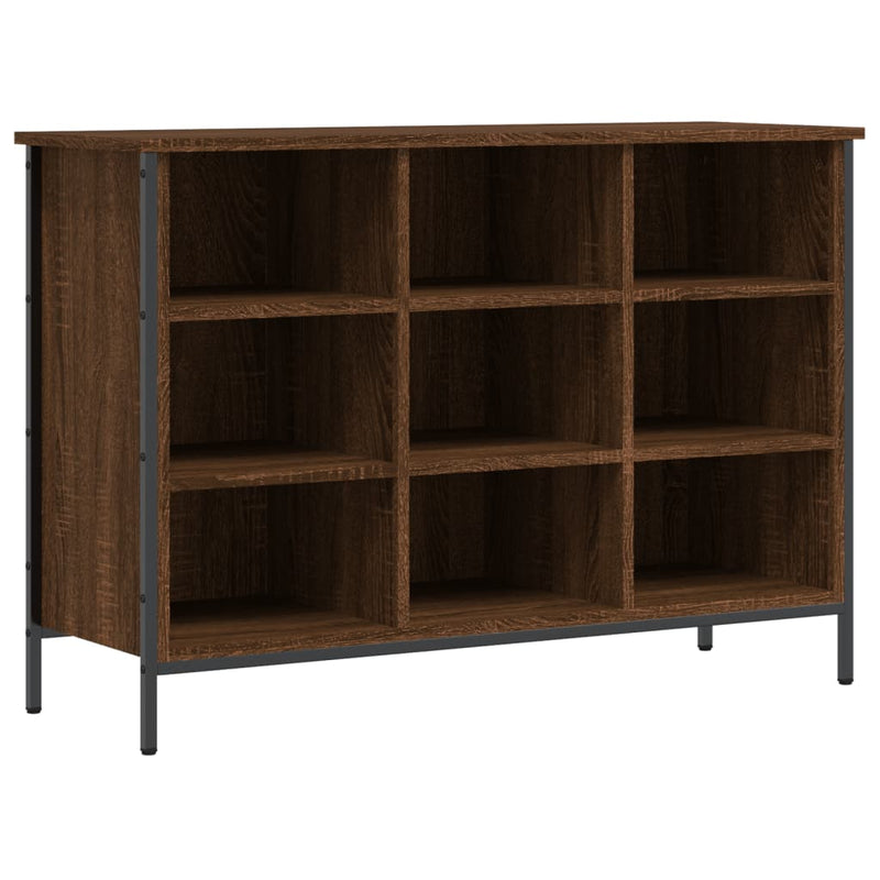 Load image into Gallery viewer, Vidaxl schoenenkast 100x35x70 cm bewerkt hout bruin eikenkleur
