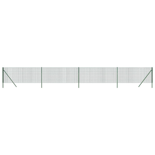 VidaXL Draadgaashek 1,1x10 m gegalvaniseerd staal groen
