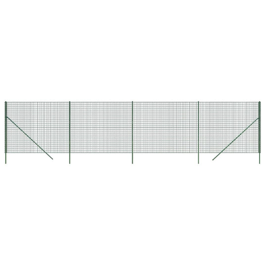 Vidaxl draadgaashek 1,8x10 m gegalvaniseerd staal groen