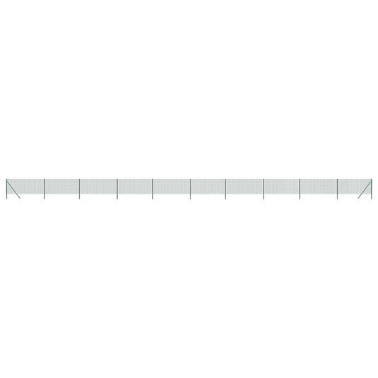 Vidaxl draadgaashek 0,8x25 m gegalvaniseerd staal groen