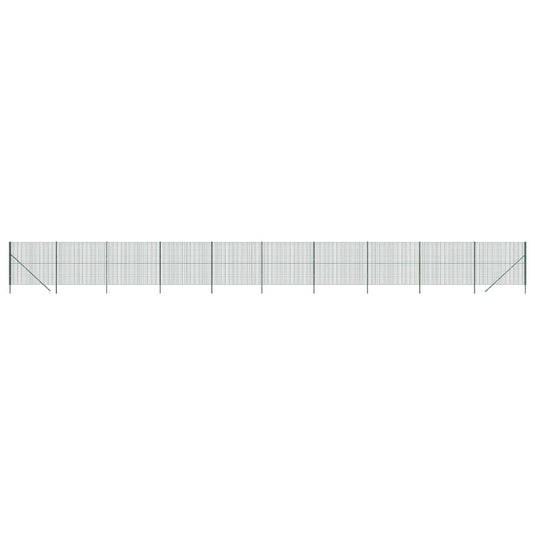 VidaXL Draadgaashek 2x25 m gegalvaniseerd staal groen