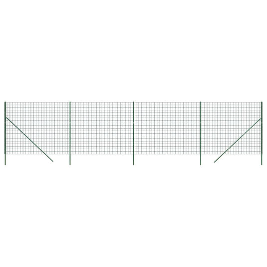 Vidaxl draadgaashek 1,4x10 m gegalvaniseerd staal groen