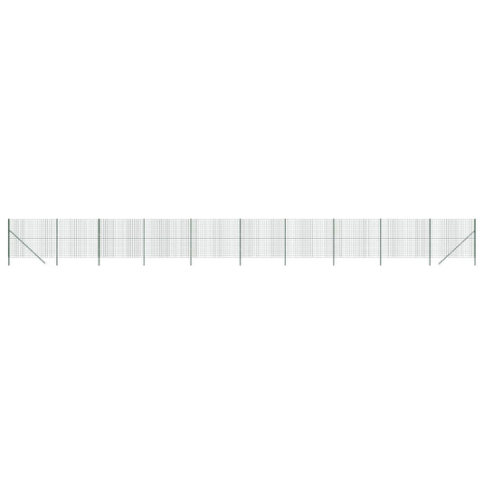 VidaXL Draadgaashek 1,6x25 m gegalvaniseerd staal groen