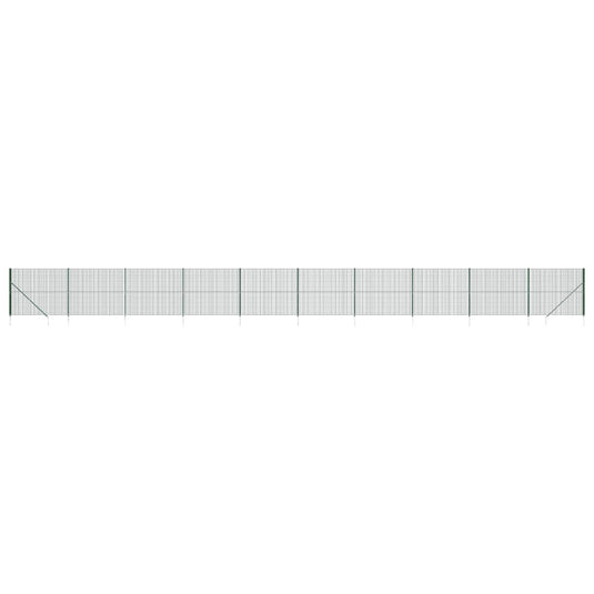 VidaXL Draadgaashek met grondankers 1,6x25 m groen