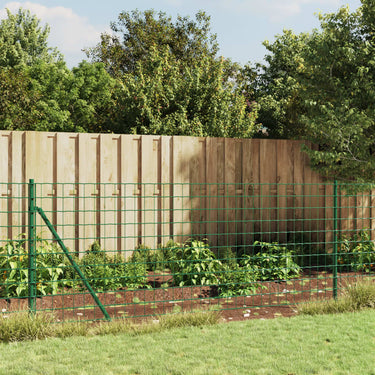 Vidaxl draadgaashek met grondankers 0,8x10 m groen